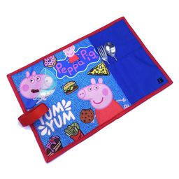 Ji and Ja Stain-Resistant Waterproof Peppaa Pig Printed Placemats Roll Up Tablemats for Kids & Teenagers, Dinning mats Pack Of 1-image-22