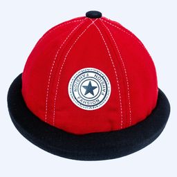 FS Kids Badge Printed Summer Polo Caps - Red-image-82