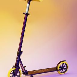 Lifelong Foldable Kick & Skate Scooter With Four Height Settings for Handle - Purple-14
