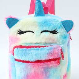 Soft Unicorn Theme Plush Toy Bag Sky Blue - Height 11 Inches-1