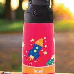 Basil430 ml Stainless Steel Insulated Sipper Bottle for Kids | Kids Water Bottle for Boys & Girls- Red Adventure-image-87