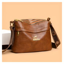 SYGA Women's Pu Leather Material With Casual Versatile Simple , Sling Bag (Brown)-15