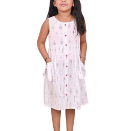 Cloth Bites Print A-Line Dress-11