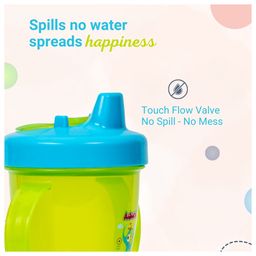 Adore Birdy Hard Spout Sipper cup with Twin Handle & Spill Proof Lid- 210ml (Xenon) image 5