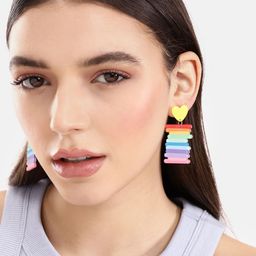 DressBerry Heart Shaped Drop Earrings-image-45