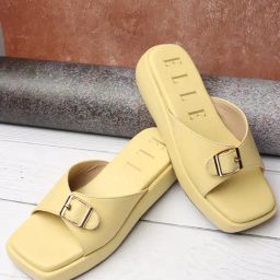 Elle Women's Yellow Casual Sandals-image-93