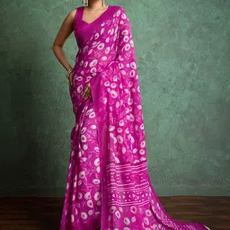 HERE&NOW Floral Printed Saree-picture-20