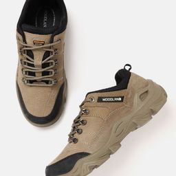 Woodland Men Nubuck Leather Textured Sneakers-picture-16