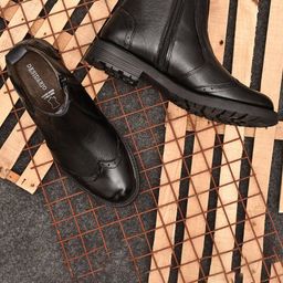 DESIDERIO Men Leather Flatforms-image-75