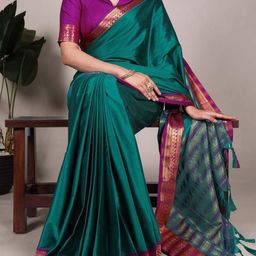 RUNAYA NX Zari Silk Cotton Mysore Silk Saree-image-39