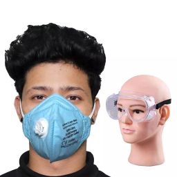 ORILEY GC-002120 Universal Unisex Goggle & 6 Layer Face Mask Sky blue (Pack of 2)-picture-2