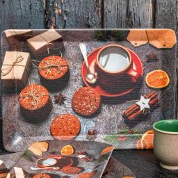 Servewell Gingerbread Melamine Persian Trays - Set of 3-12