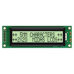 MIDAS DISPLAYS DISPLAY, ALPHANUMERIC, 20X2, YELLOW/GRN, MC22005A6W-GPTLY-V2-image-86