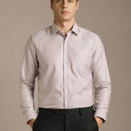 Louis Philippe Ethnic Motifs Printed Spread Collar Pure Cotton Slim Fit Shirt-picture-28