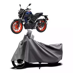 Auto Pearl Two Wheeler Cover with Bag for Yamaha MT 15 New BS6, Silver-image-32