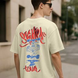VEIRDO Boy Graphic Printed Round Neck Pure Cotton Oversized T-Shirt-image-48