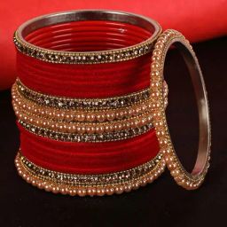 Aatmana Solid Handcrafted Bangles - Set of 24-17