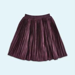 Pantaloons Junior Wine Cotton Printed Skirt-image-56