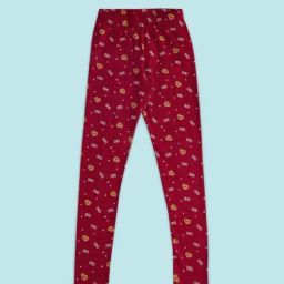 Pantaloons Junior Red Printed Leggings-image-20