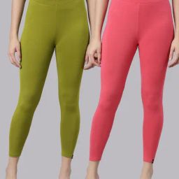 TWIN BIRDS Women Pack Of 2 High Ankle Leggings-image-84