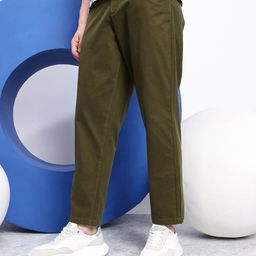 Aeropostale Men Smart Pure Cotton Straight Fit Chinos Trousers-picture-35