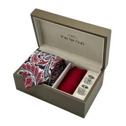 The Tie Hub Men Neck Tie, Cufflinks, Pocket Square Gift Sets-image-20