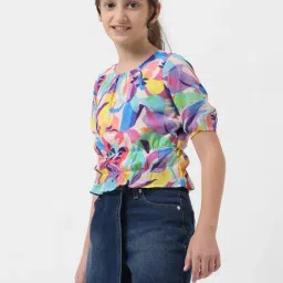 VERO MODA GIRL Multicolor Printed Top-image-84