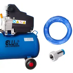 BLUEX 1.5 HP 30 L Air Compressor Combo with Air Nozzle + Spray Gun and Pu Pipe-image-3