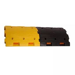 Ladwa Size 95 m x 75 mm Road Hump Speed Breaker for Safety & High Visibilty Plastic Yellow & Black, LSI - PRH75mm - 95mtr-25
