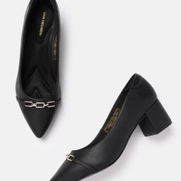 Van Heusen Block Heel Embellished Pumps-16