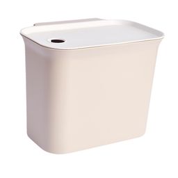Zerodeko Garbage Can Car Trash Cans Waste Can Cabinet Hanging Trash Bin Trash Can for Car Mini Trash Bin Trash Bin for Car Wall Trash Bin Auto Trash Can Pp Wall-Mounted Compost Bin Office image 1