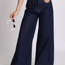 The Roadster Lifestyle Co Women Super Wide Leg Jeans-image-91