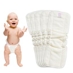 Bembika 5 Layer Bamboo Terry Nappy Inserts Pack of 5 - White-23