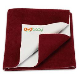 OYO BABY Small Bed Protector Waterproof Sheet - Maroon-image-37