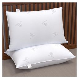MY ARMOR Micro Fiber Pillows Pack of 2 - White & Grey-13