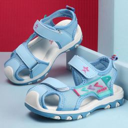Cute Walk by Babyhug Sandals With Velcro Closure - Blue-image-65