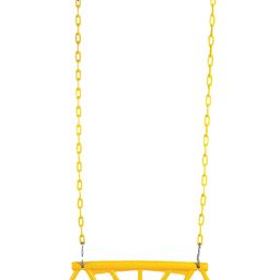 Hop N Play Gym Trapeze Bar Rings with Plastic Coated Chain Swing Set for Kids - Yellow-19
