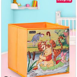 Babyhug Disney Foldable Storage Bin Winnie The Pooh Theme- Orange-44