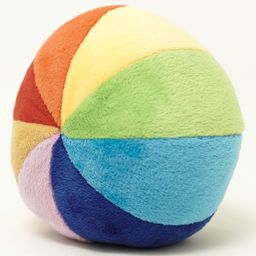 B4BRAIN Rainbow Round Soft Ball For Baby 0-1 Year | Handmade Soft Plush Baby Ball | Cotton Ball For Kids | Best Multicolor Toys For Babies Kids Infants, Kickball-15