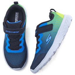 Skechers Casual Shoes with Velcro Closure - Black & Blue-image-58