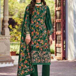 Stylee LIFESTYLE Embroidered Pure Silk Unstitched Dress Material-image-37