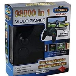 Zyamalox Ultimate Retro Gaming Joy, Classic Handheld Single Player Console - 98000 in 1 8-Bit Plug and Play TV Supported (Built-in Games) - Black image 2