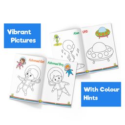 pinwheel books My First Pre School Colouring Books, Space, Unicorns, Mermaids, Objects & more, Set of 8 Books - English image 2
