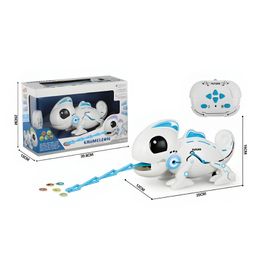 NEGOCIO intelligent smart electronic pet toy hungry simulation prey RC robot chameleon interactive remote control chameleon toy- PACK OF 1- COLOR MAY VARY image 3