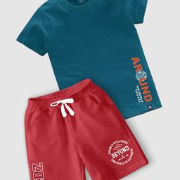 CODEZ Boys Printed T-shirt with Shorts-30