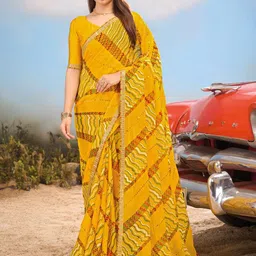 Laxmipati Abstract Printed Embroidered Saree-image-24