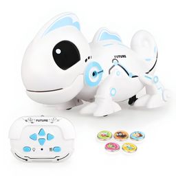 NEGOCIO intelligent smart electronic pet toy hungry simulation prey RC robot chameleon interactive remote control chameleon toy- PACK OF 1- COLOR MAY VARY image 4