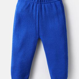 Babyhug Knitted Full Sleeves Hooded Front Open Sweater Set with Stripe Design - Blue & Green image 4