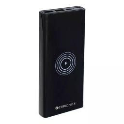 Zebronics Power Bank 10000 mAh Li-Polymer 22.5 W Black, ZEB-MW55-20