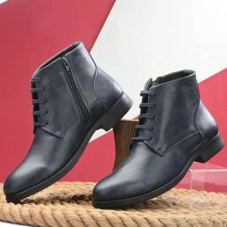 San Frissco Men's Blue Derby Boots-picture-36